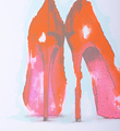 Tilt Closer To God In Heels screen print artwork serigraphie oeuvre detail 1