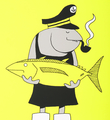 Grotesk Fisherfish screen print limited edition serigraphie artwork Kimou Meyer detail_4
