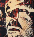 Vhils Alexandre Farto Corpocracy artwork enhanced screen print oeuvre art serigraphie rehaussee detail 2