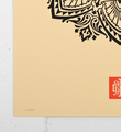 obey mandala ornament 2 cream screen print shepard fairey serigraphie graffiti street art urbain 2