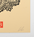 obey mandala ornament 2 cream screen print shepard fairey serigraphie graffiti street art urbain 3
