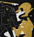 Cleon-Peterson-Violence-Print-Art-Black-Gold-4
