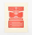 Chinese banner letterpress