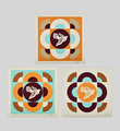 Obey Geometric Doves (Bleu/Orange - set - AP)