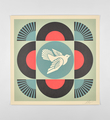 Geometric dove (version noir)